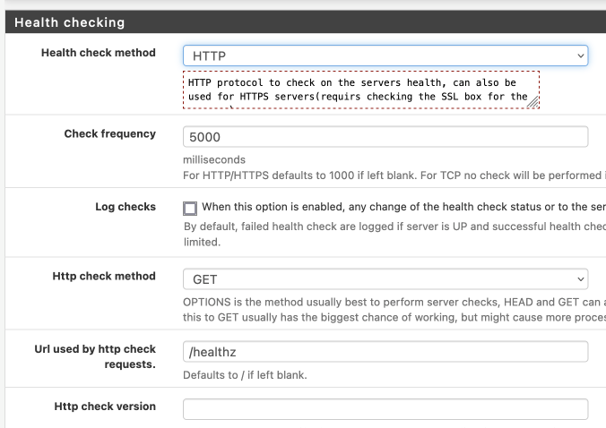 Health checks for kube-apiserver backends in haproxy