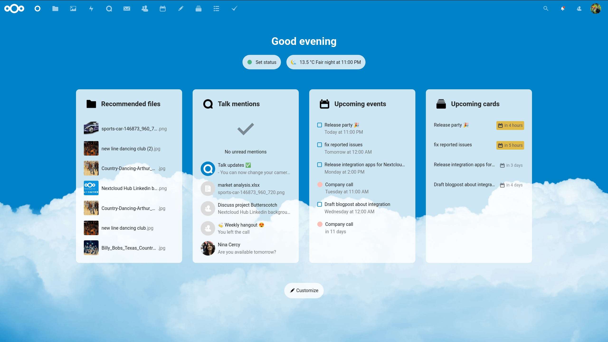 Nextcloud Screenshot