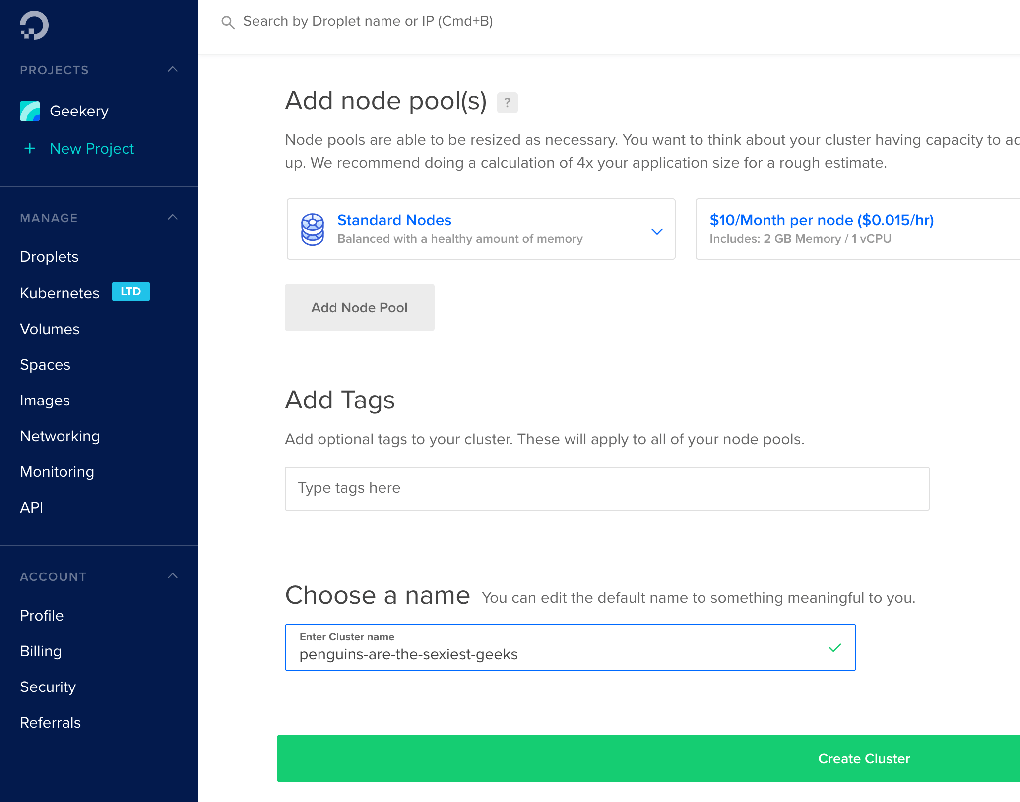 Kubernetes on Digital Ocean Screenshot #4