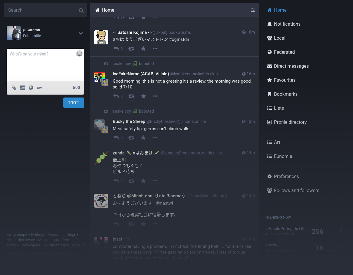 Mastodon Screenshot