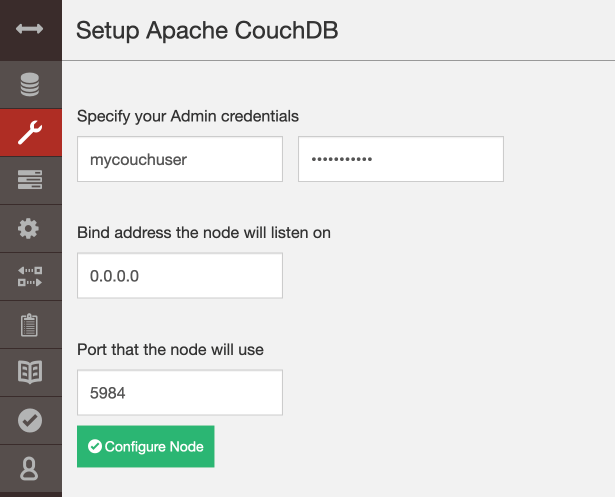 Initialize CouchDB