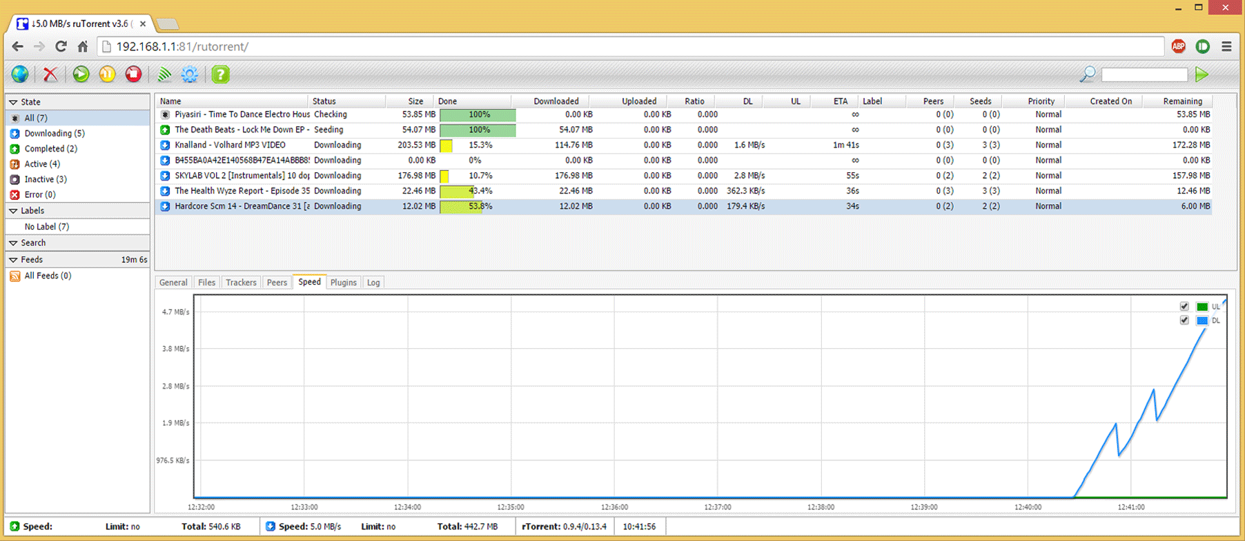 Rtorrent Screenshot