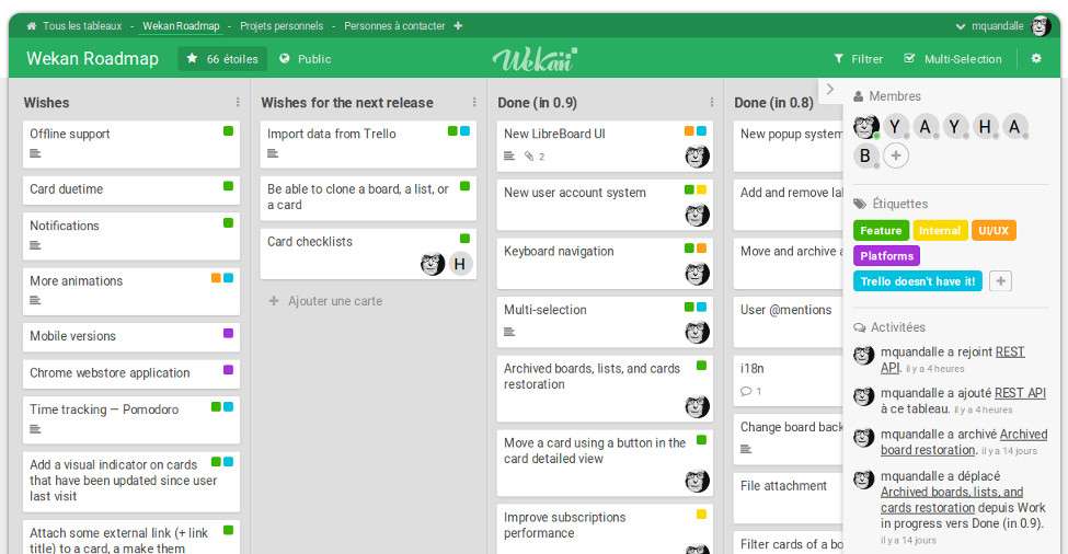 Wekan Screenshot